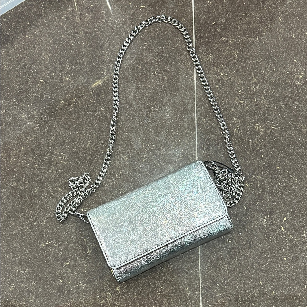 Banana Republic Silver Chain Crossbody Bag